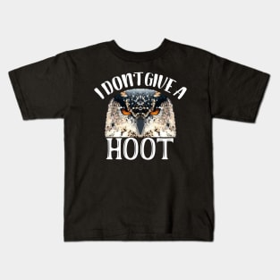 I don't give a hoot owl Kids T-Shirt